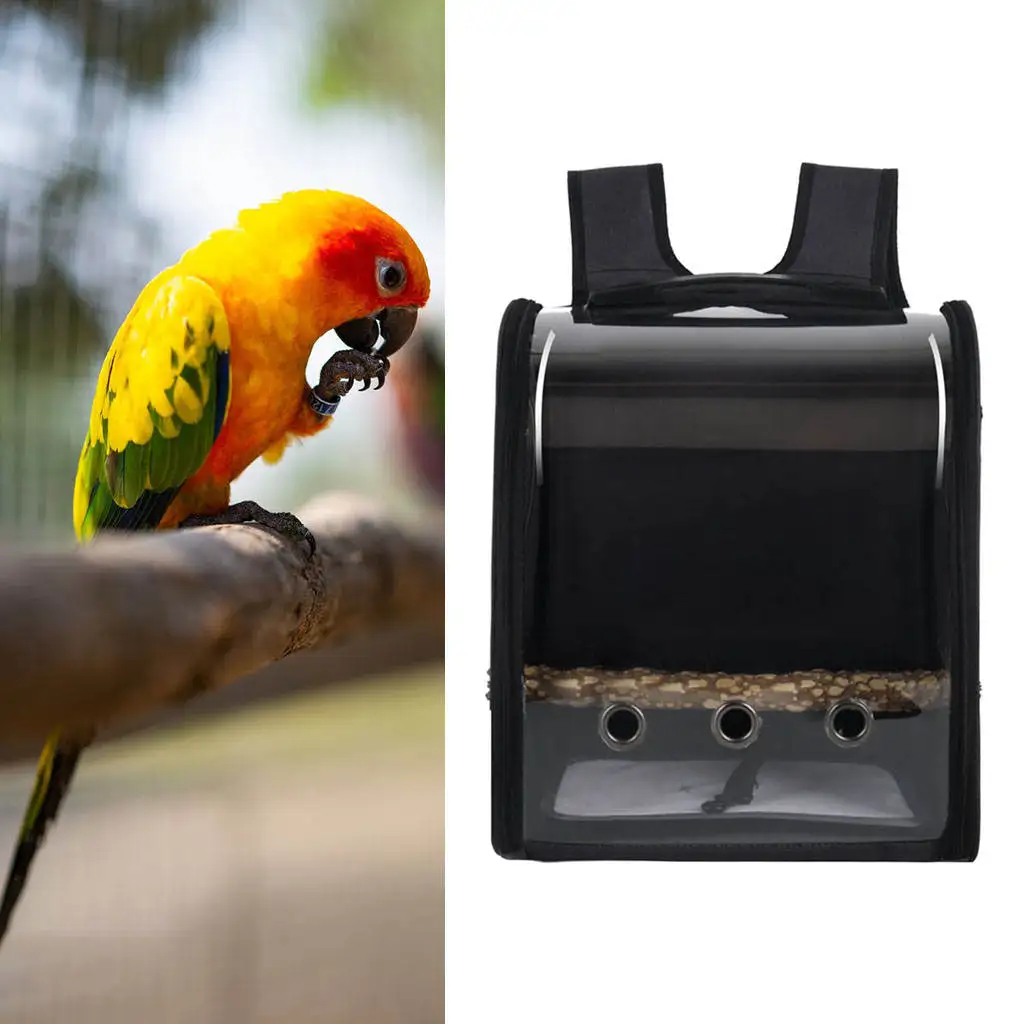 Bird Carrier Bag Cage Pet Backpack Parrot Oxford Cloth Lightweight Carry Bag for Finches