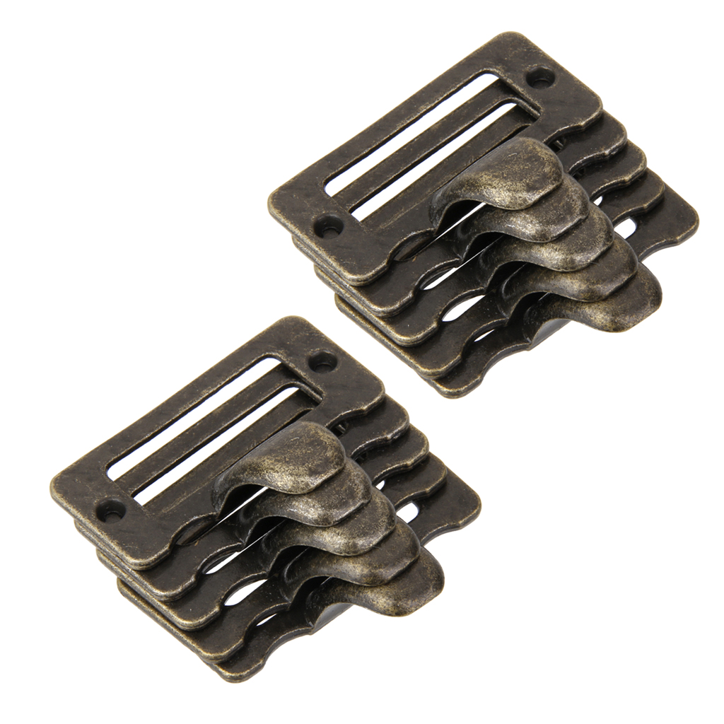 Antique Cupboard Cabinet Cup Drawer Furniture Card Frame Pull Handle, Pack of 10pcs