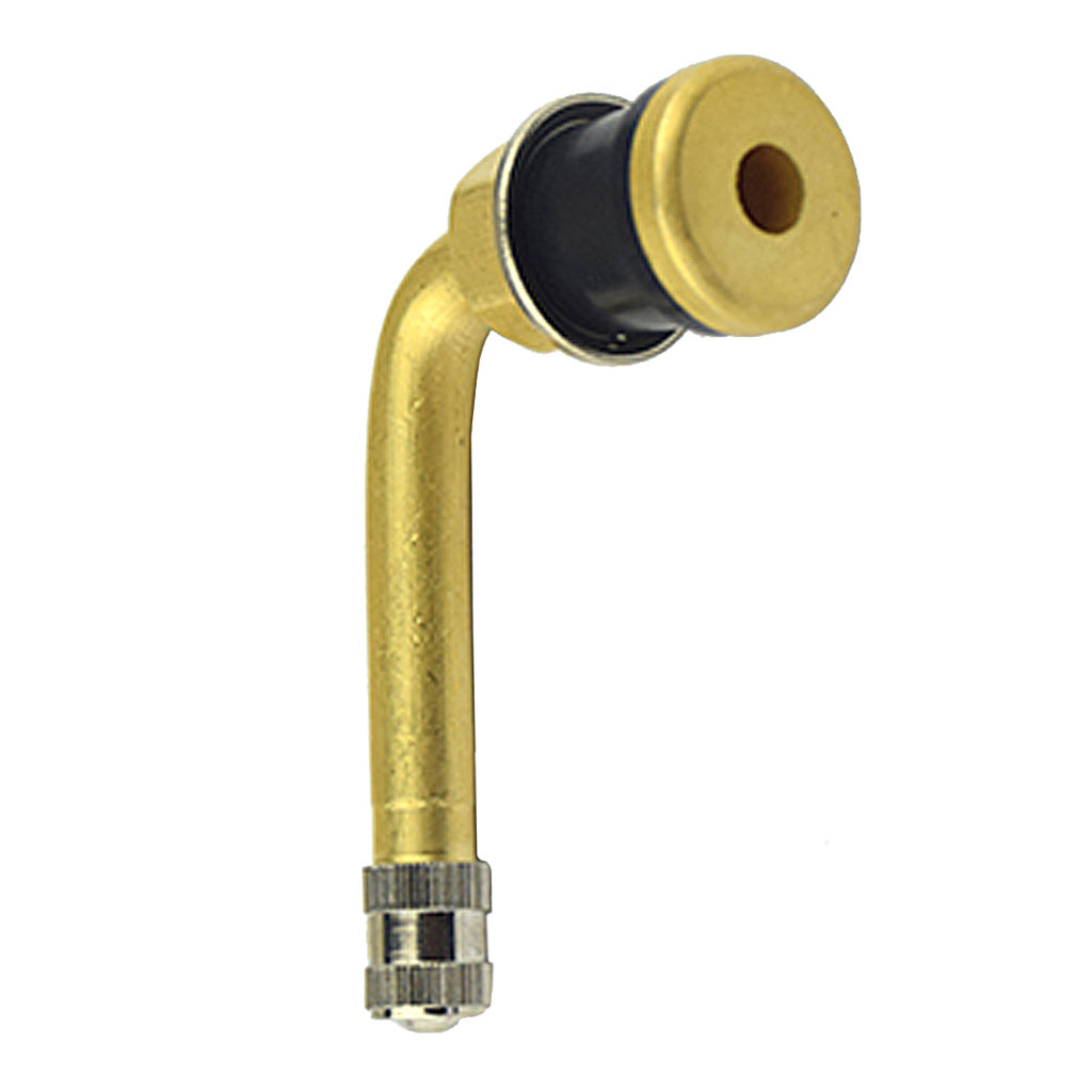 90 Degree Tubeless Truck Clamp-In Valve Stem Brass Wheel Parts