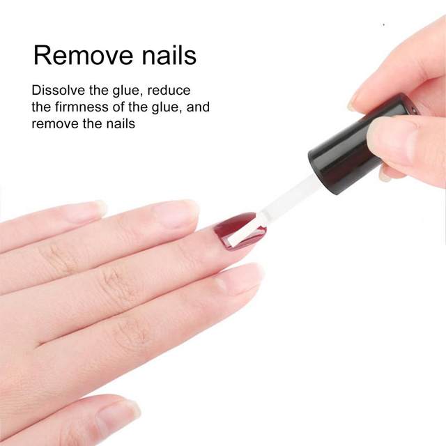 qianli 10ML Nail Remover Glue Wide Application Harmless with Brush Powerful  Debonding Anti Gelling Agent for Fake Fingernails 