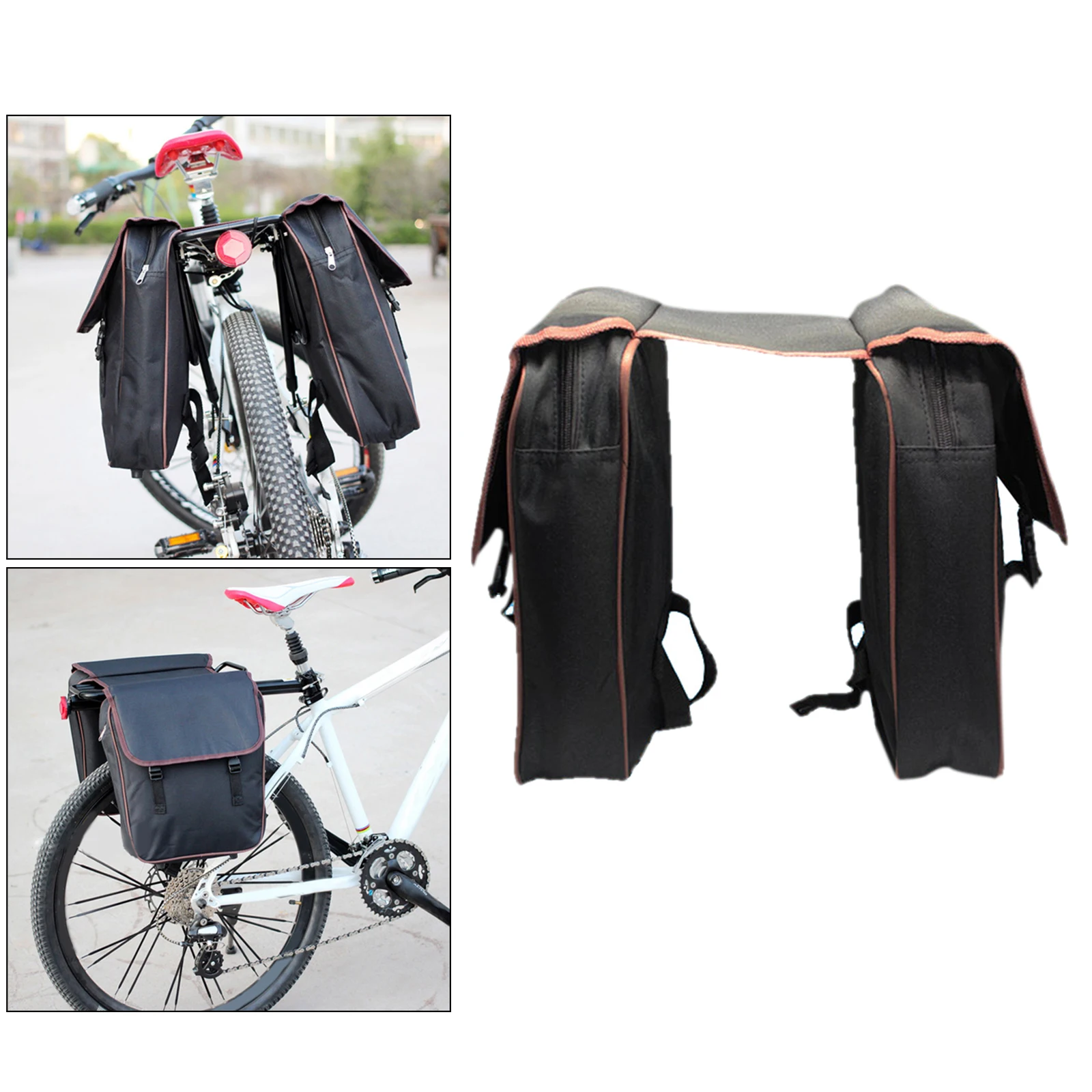 Water-Resistant Portable Bike Pannier Bag Bicycle Panniers, Bike Rear Seat Saddle Bags