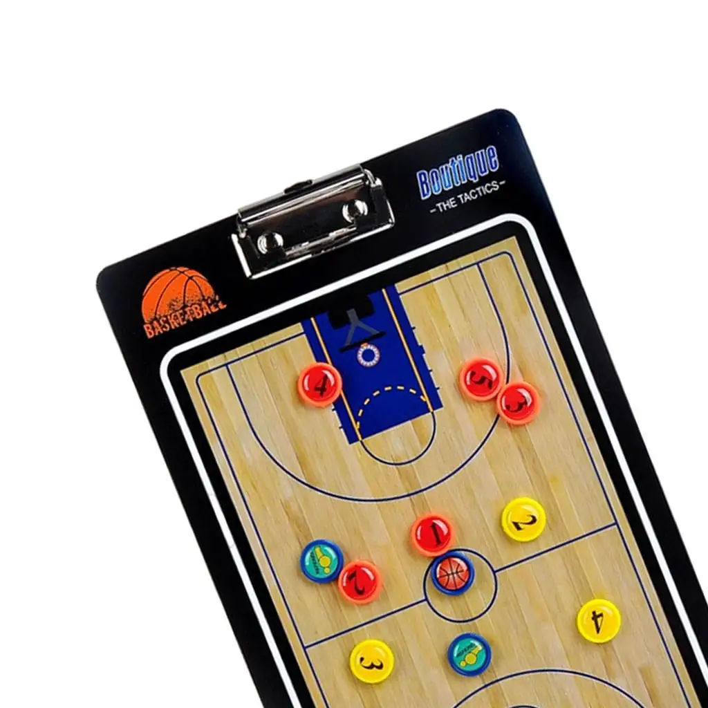 Basketball Coaches Boards - 2 Sided Premium Dry Erase Clipboards Magnetic Board Kit with Dry Erase, Marker Pen