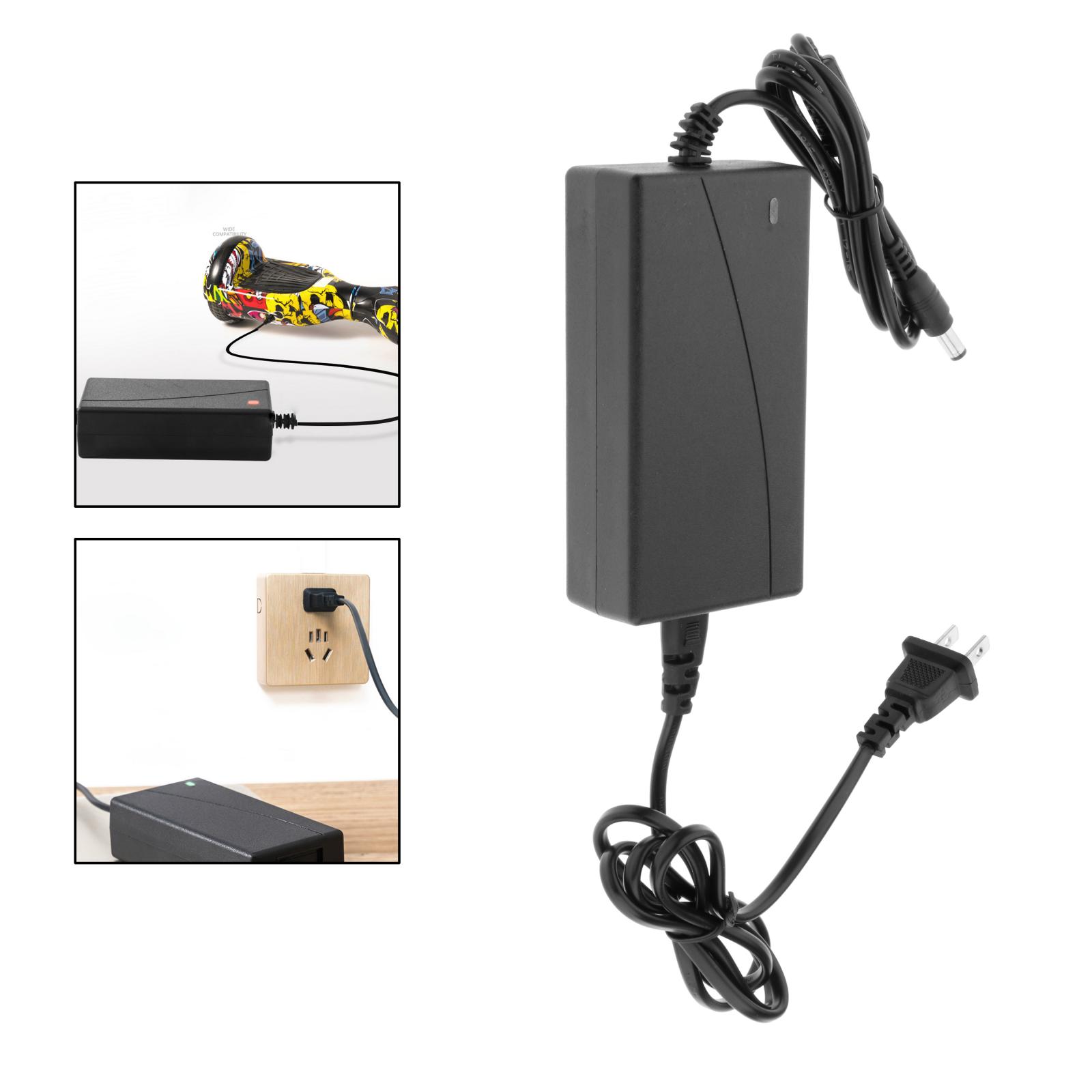 Power Supply Adapter DC 5.5mm 42V Battery Fast Charger for Electric Bike Scooter Skateboard