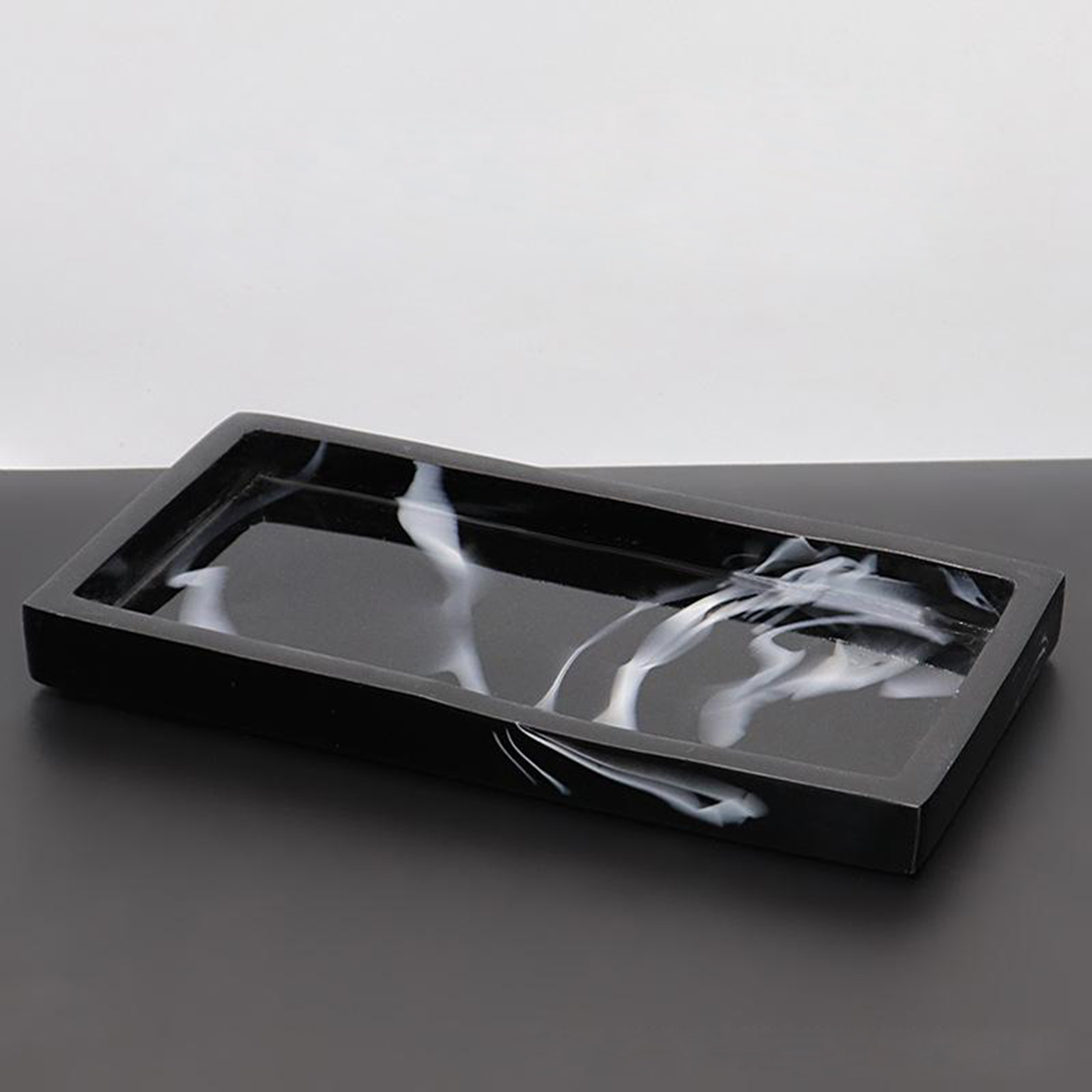 Imitation Marble Resin Handmade Bathtub Tray Countertop for Soap Towel