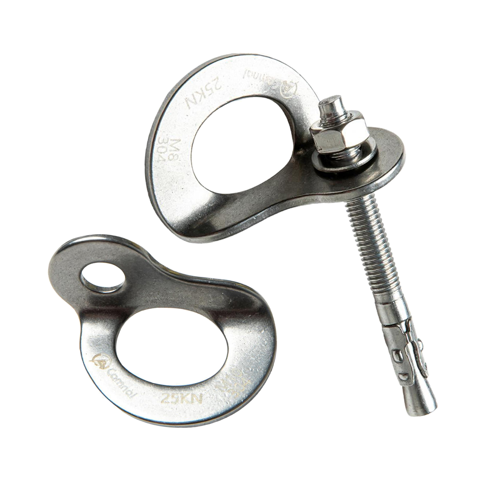 25KN Anchor Hooks Set, Heavy Duty Climbing Anchor Hangers and Bolt Steel