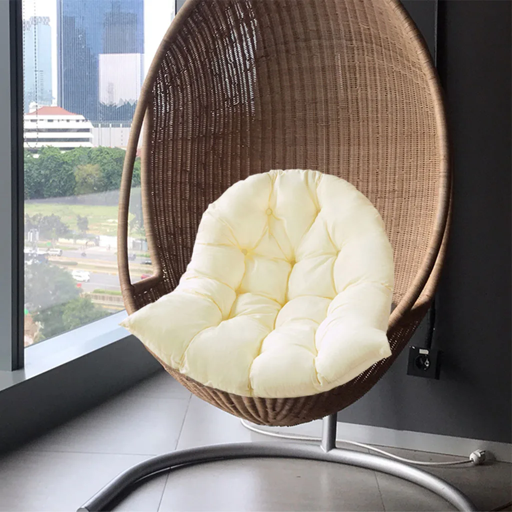 Replacement Swing Chair Cushion Hanging Chair Cushion Solid Color Soft Outdoor Indoor Rocking Egg Hammock Cradle Pads No Chair