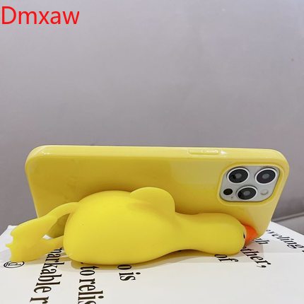 iphone 13 pro phone case Casing For iPhone 13 12 11 Pro Max Mini X XR XS Max 8 7 6 6S Plus SE 5S 5 Cover Cute Cartoon Duck Goose Stress Reliever Case iphone 13 pro phone case