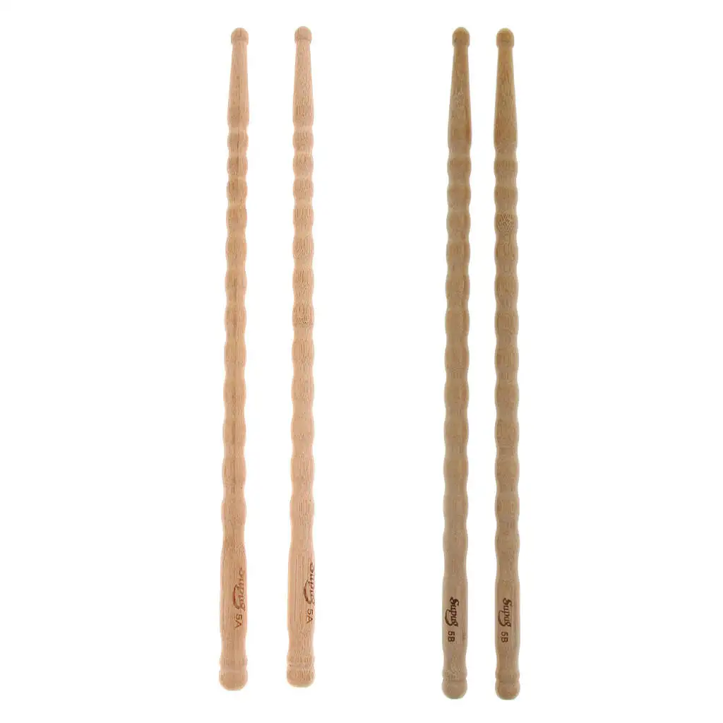 Bamboo Mallets Rods Sticks Snare Drum Mallet Drumstick for Drum Band