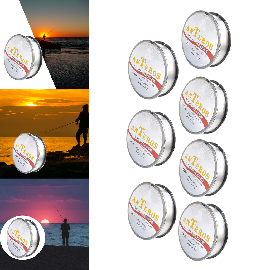 150m Fluorocarbon Coated Fishing Line Leader Line Low Stretch for Saltwater Freshwater Trout Carp Fishing Accessories