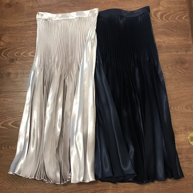 Plissada de Cintura Saia Feminina Alta Clássica 3 High Quality Moda Feminina