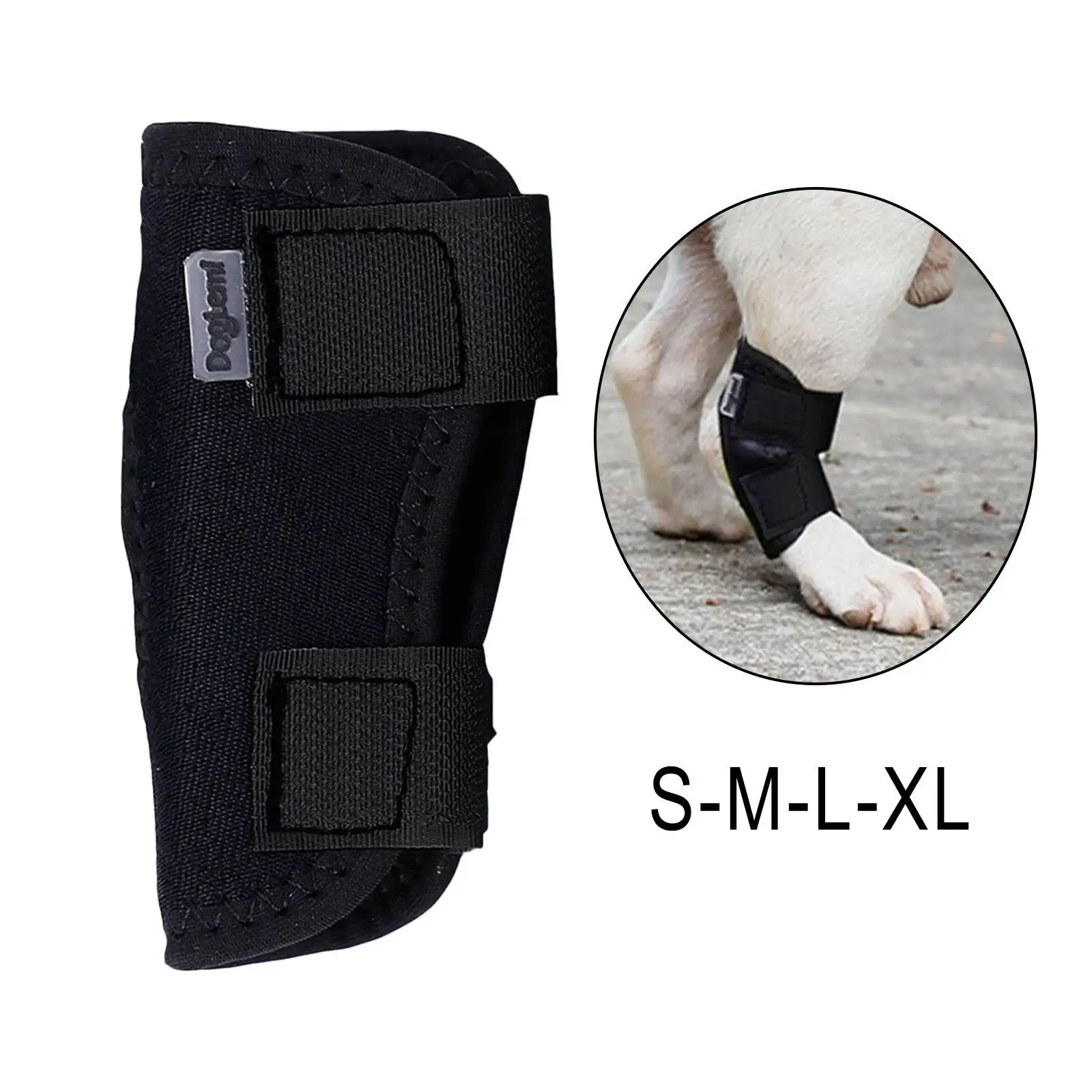 Adjustable Dog Leg Brace Hock Protector Joint Knee Support for Joint Wrap Injuries Recover Sprains Anti-Licking Ankle Protection