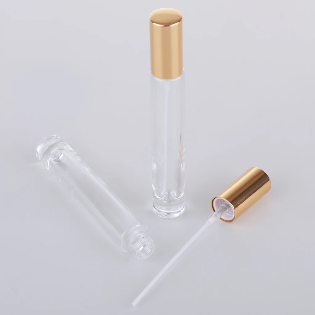 2X Refill Empty Glass Spray Bottle Vial Portable Aftershave Cologne Sprayer