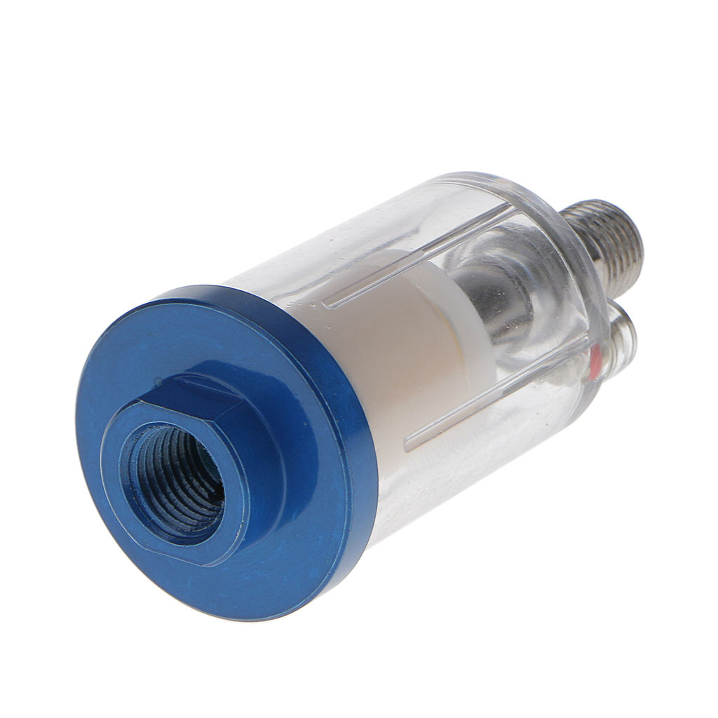 Mini Air Line Filter 1/4 for Spray  Water Trap Clear Moisture Painting