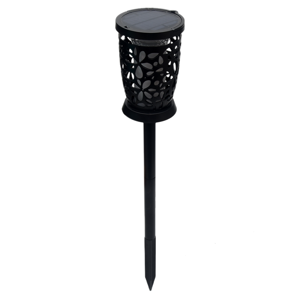 Solares à Prova Luzes ao ar Quintal Seguro Caminho Portátil Paisagem Iluminação Lanternas Dwaterproof Água Guarda-chuva Livre Decorativa Chama Cintilação 2 Pçs 24 Luzes e Iluminação