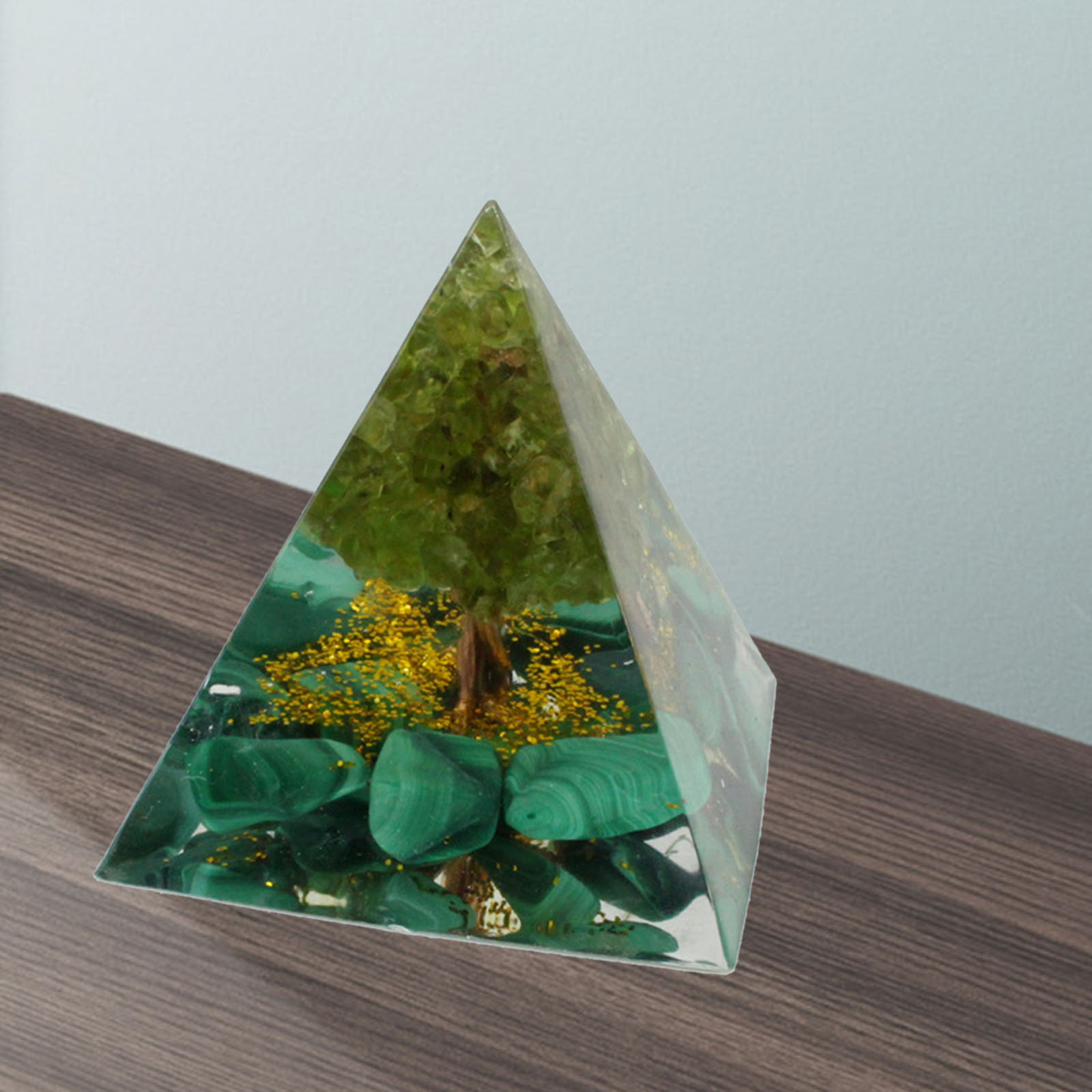 Crystal Pyramid Kit EMF Protection Natural Gemstone Figurine Jewelry DIY