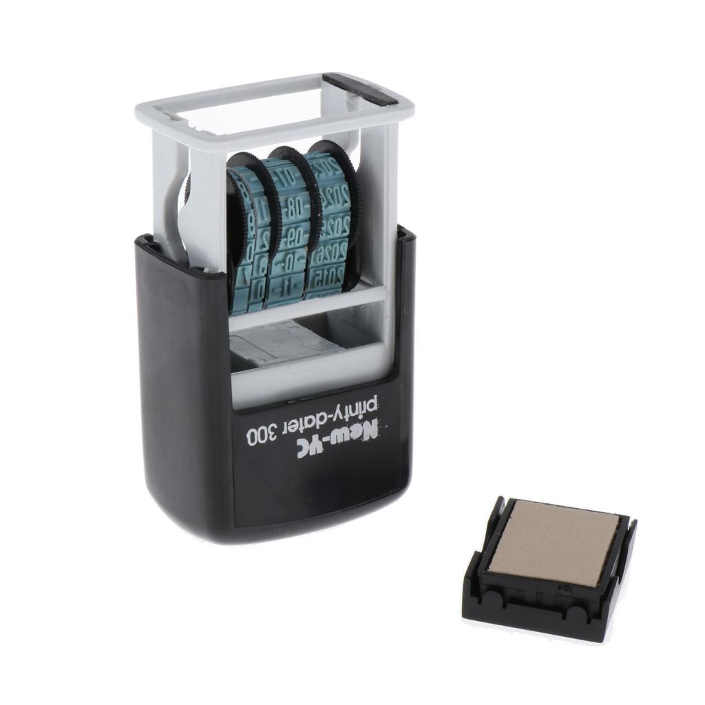 Self-Inking Date Stamp Business Stamp H-4mm Great for Receiving Expiration