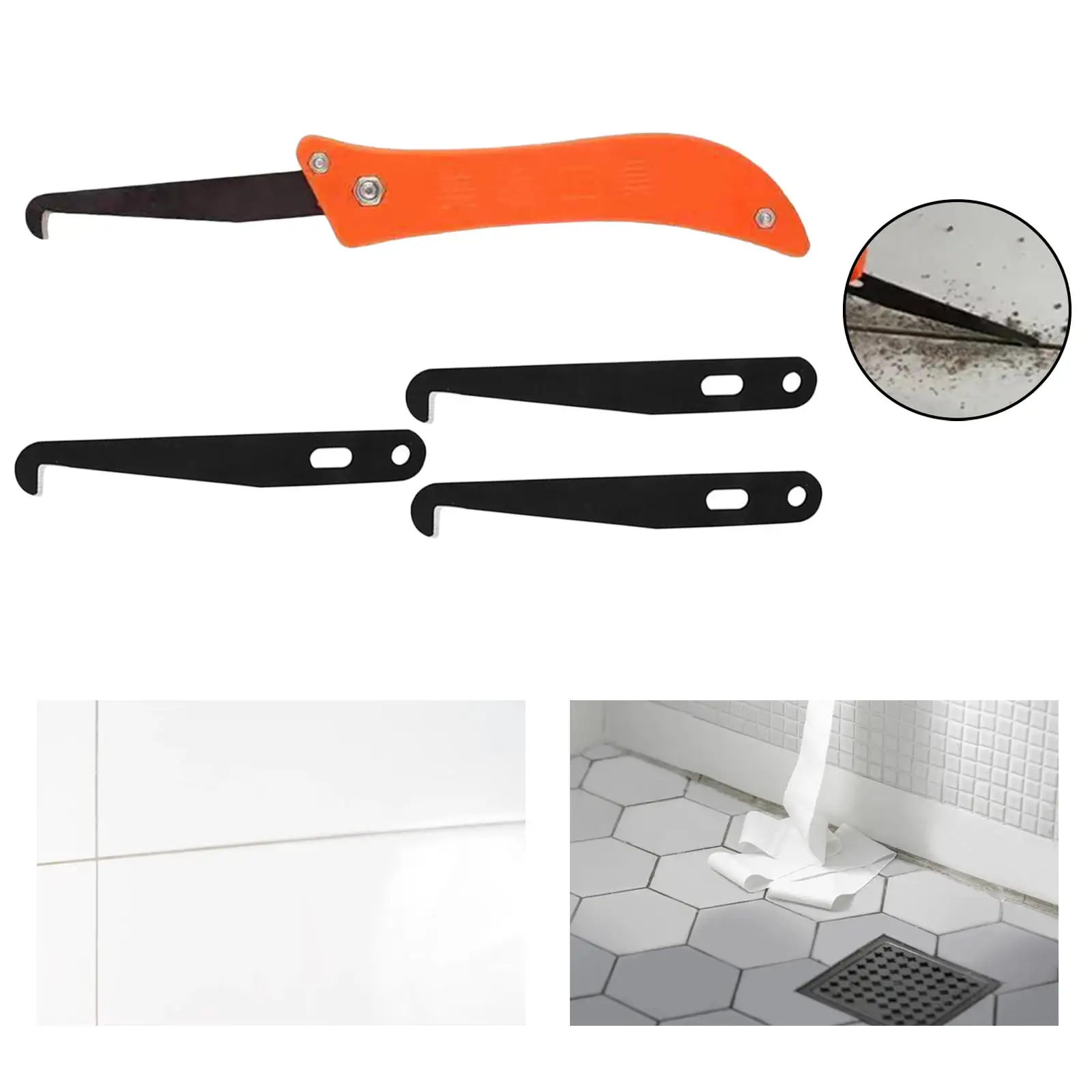 Tile Gap Repair Tool Hook Knife Professional Cleaning and Removal of Old Grout Hand Tools Alloy Steel Joint Notcher Collator
