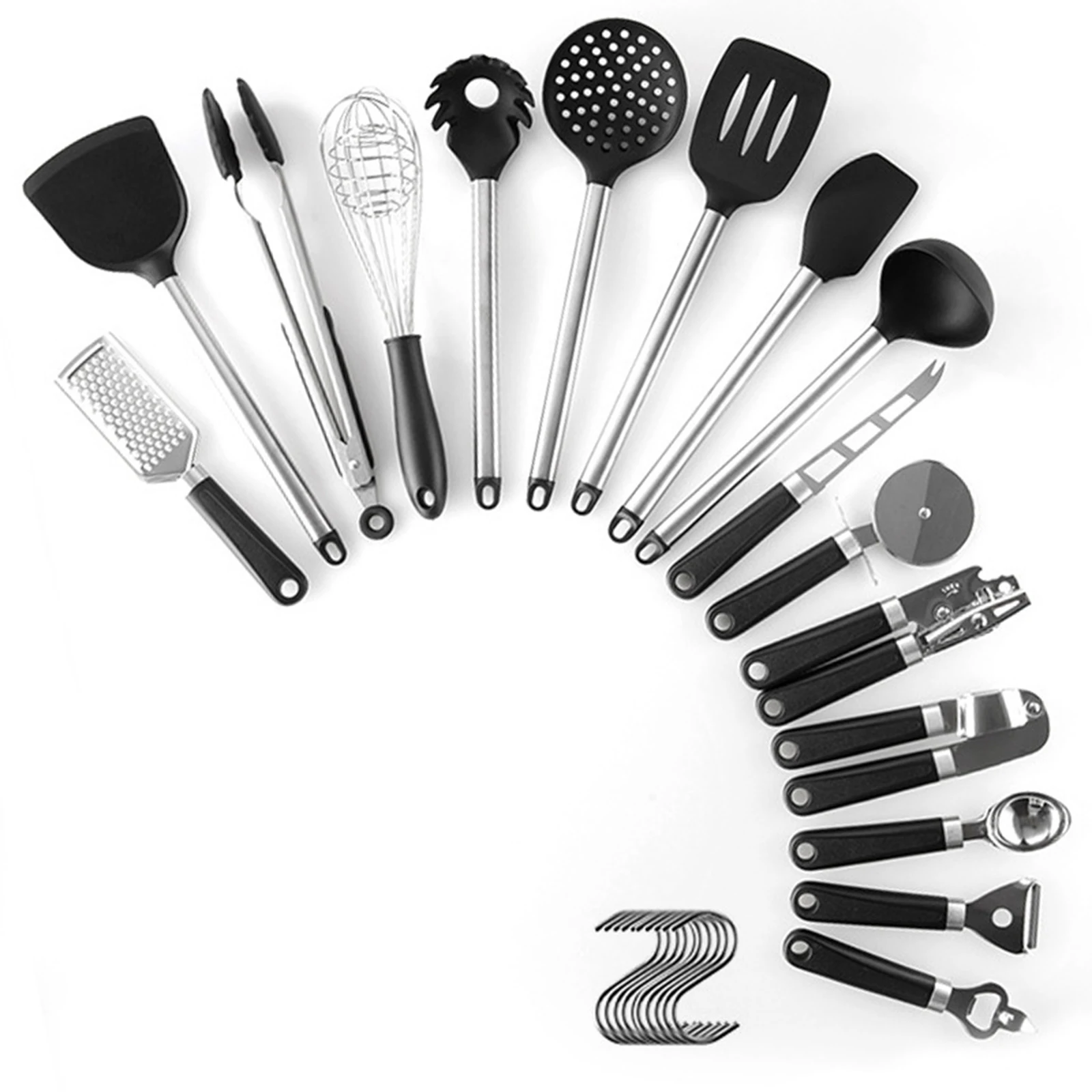 Food Grade 16PCS Nonstick Kitchen Cooking Utensils Set Heat Resistant Non-stick Anti-scalding Cookware Dishwasher Safe