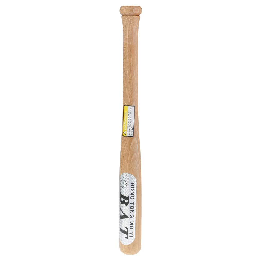 Wooden Baseball Bat 54CM Soft Round Wooden Ball And 2 Pieces