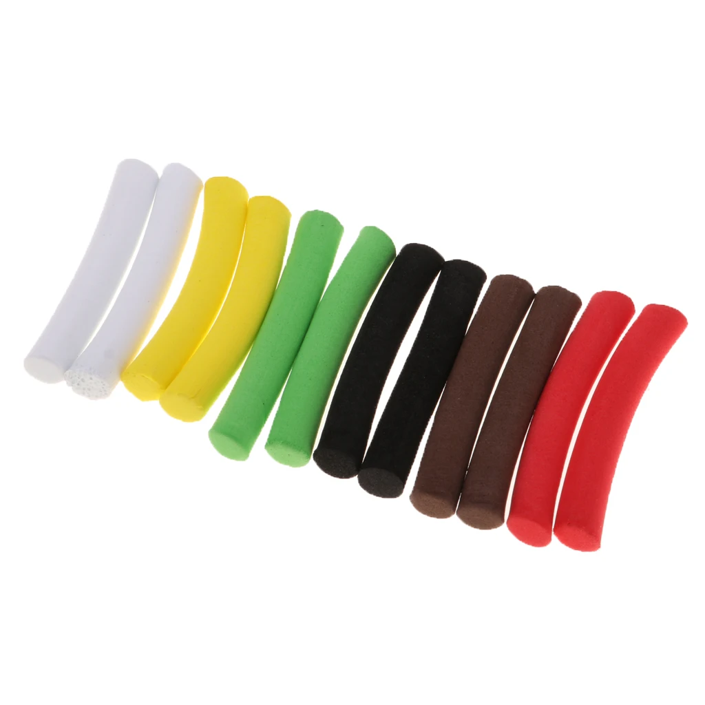 12Pcs EVA Foam Stick Lightweight Cylinder Float Fly Tying Rig Materials Hook