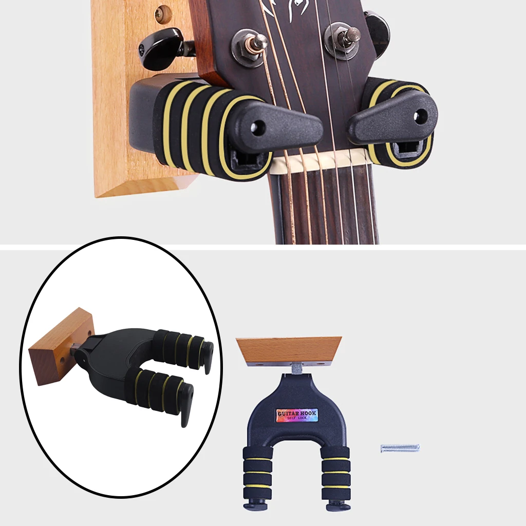 Electric Guitar Wall Hanger Mount Holder Stand Rack Hook Display For All Size