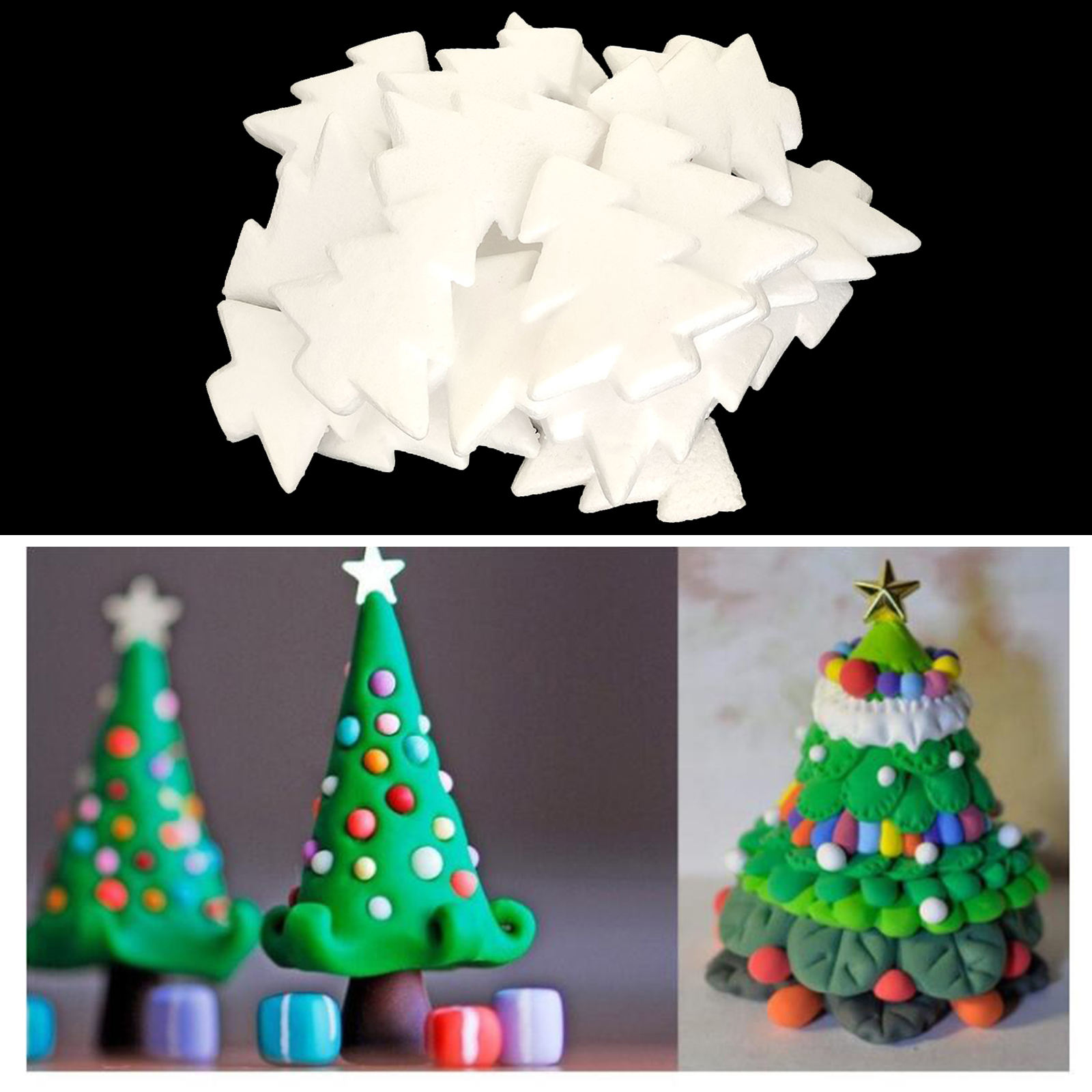20Pcs/Set DIY Christmas Tree Diy Making Materials Kid Craft for Xmas Party