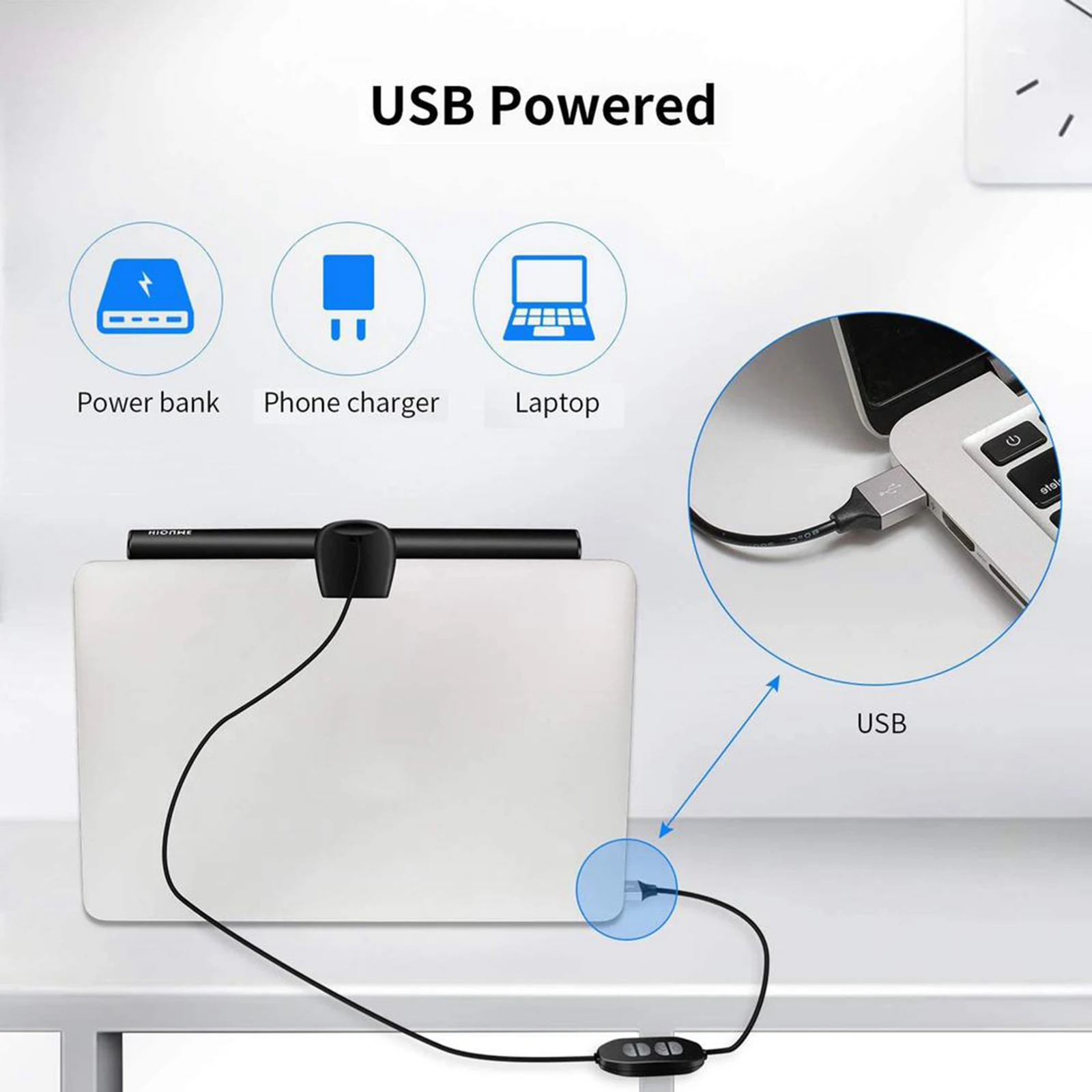 Intelligent Laptop Monitor Screenbar Light USB Hanging Lamp Eye Protection