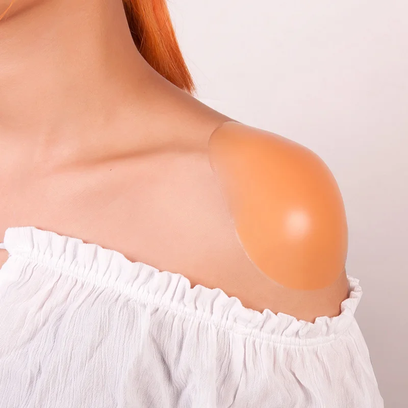 escorregadio ombro falso almofadas de ombro invisível adesivos para unisex