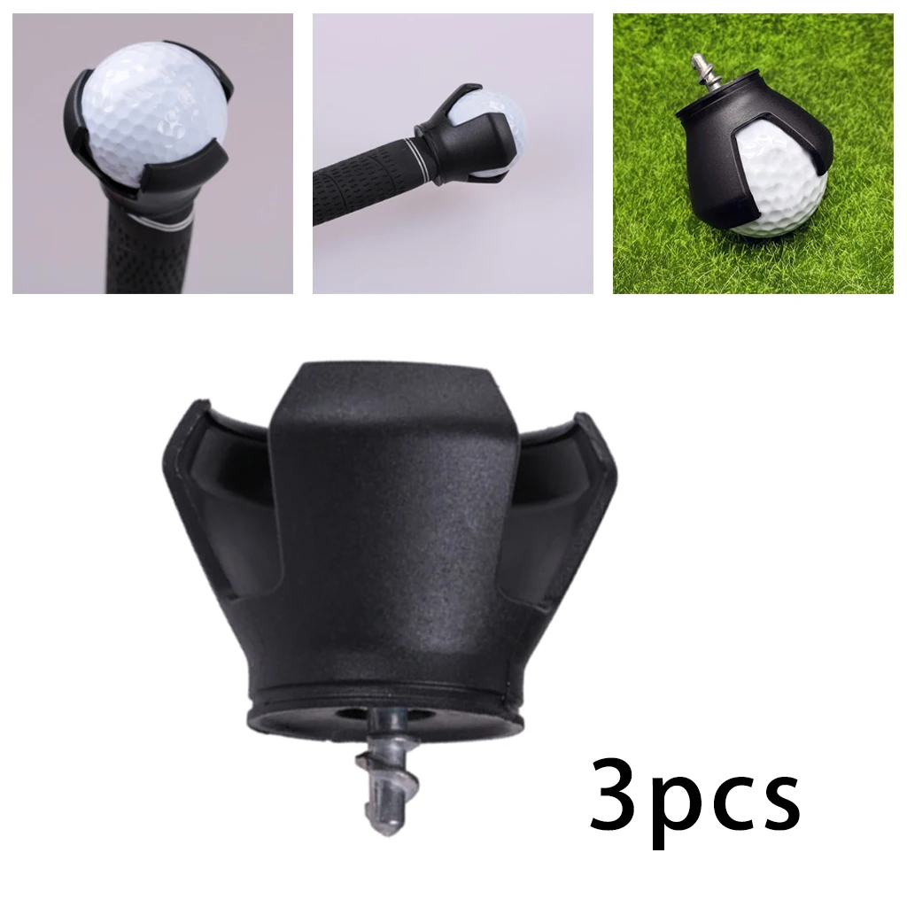 3pcs Durable Golf Ball Retriever for Golf Putters Screw-in Grabber Picker