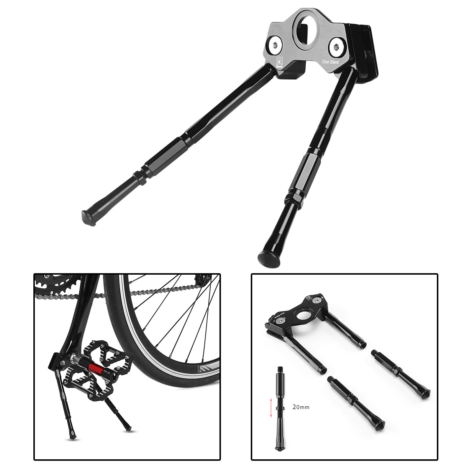 Anti-slip Bike Crank Kickstand Aluminum Alloy MTB Road Mountain Bike Parking