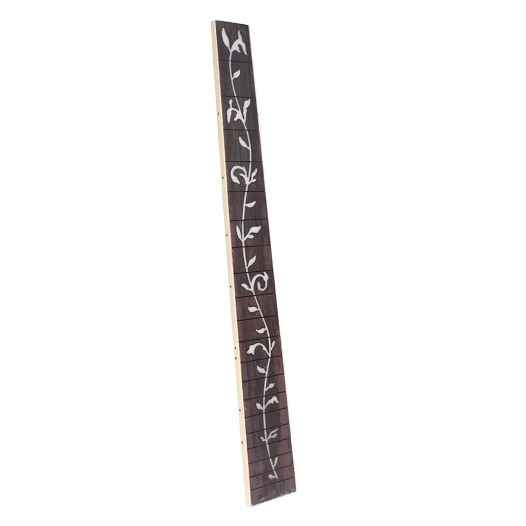 Tooyful Acoustic Folk Guitar Rosewood Fretboard Fingerboard Shell Tree Inlaided for 41'' 20 Fret Guitar Part Replacement