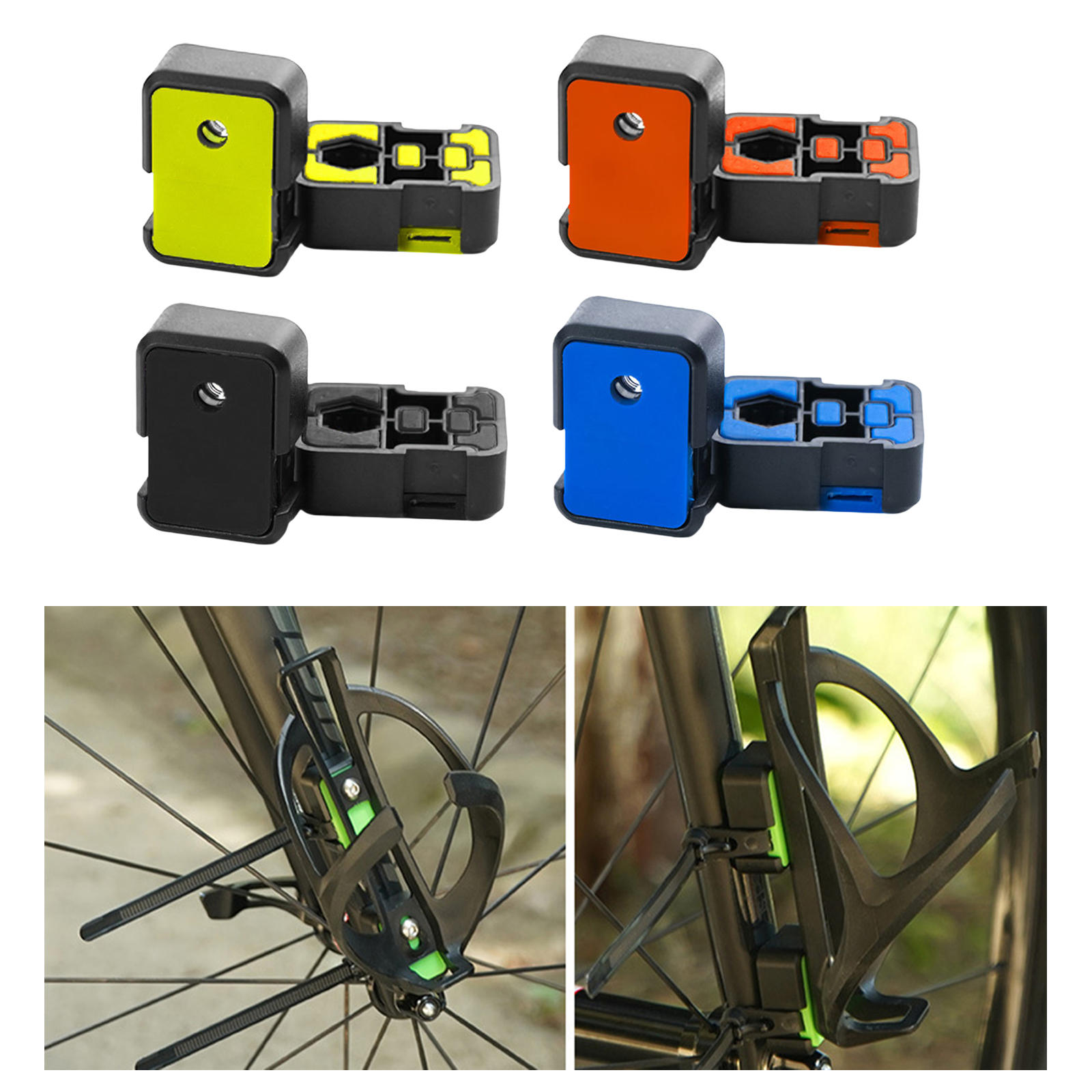 Folding Bicycle Frame for Brompton Water Bottle Expansion Rack Hole Mounting Seat Water Rack Strap Adjustable Bracket