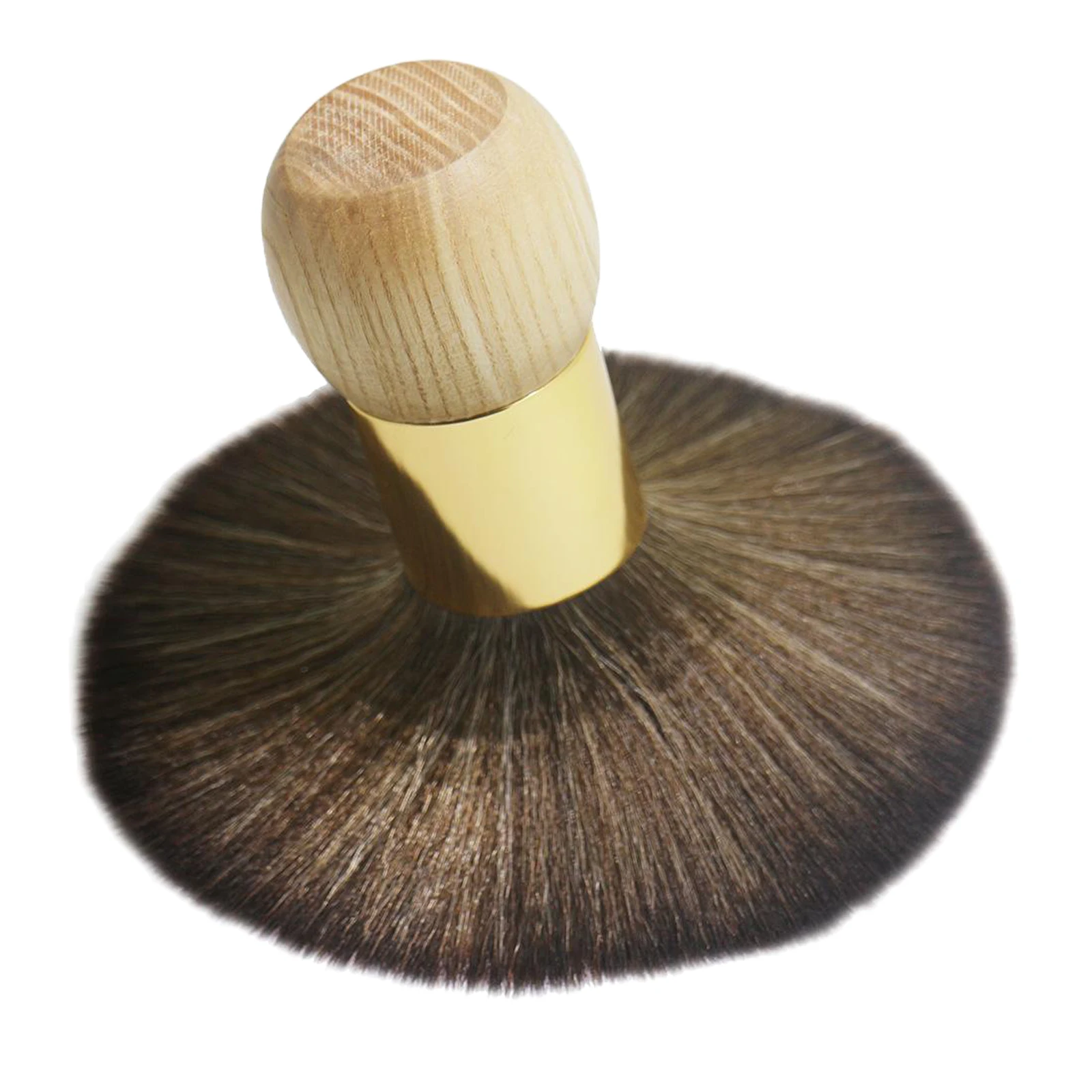Professional Handle Wooden Neck Duster Brush Hairbrush for Barber Hairdressing Styling Tool Cleaning