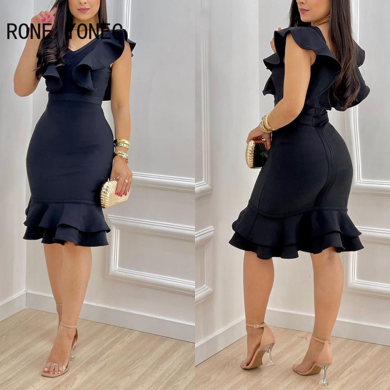 ruffle bodycon formal vestidos de festa