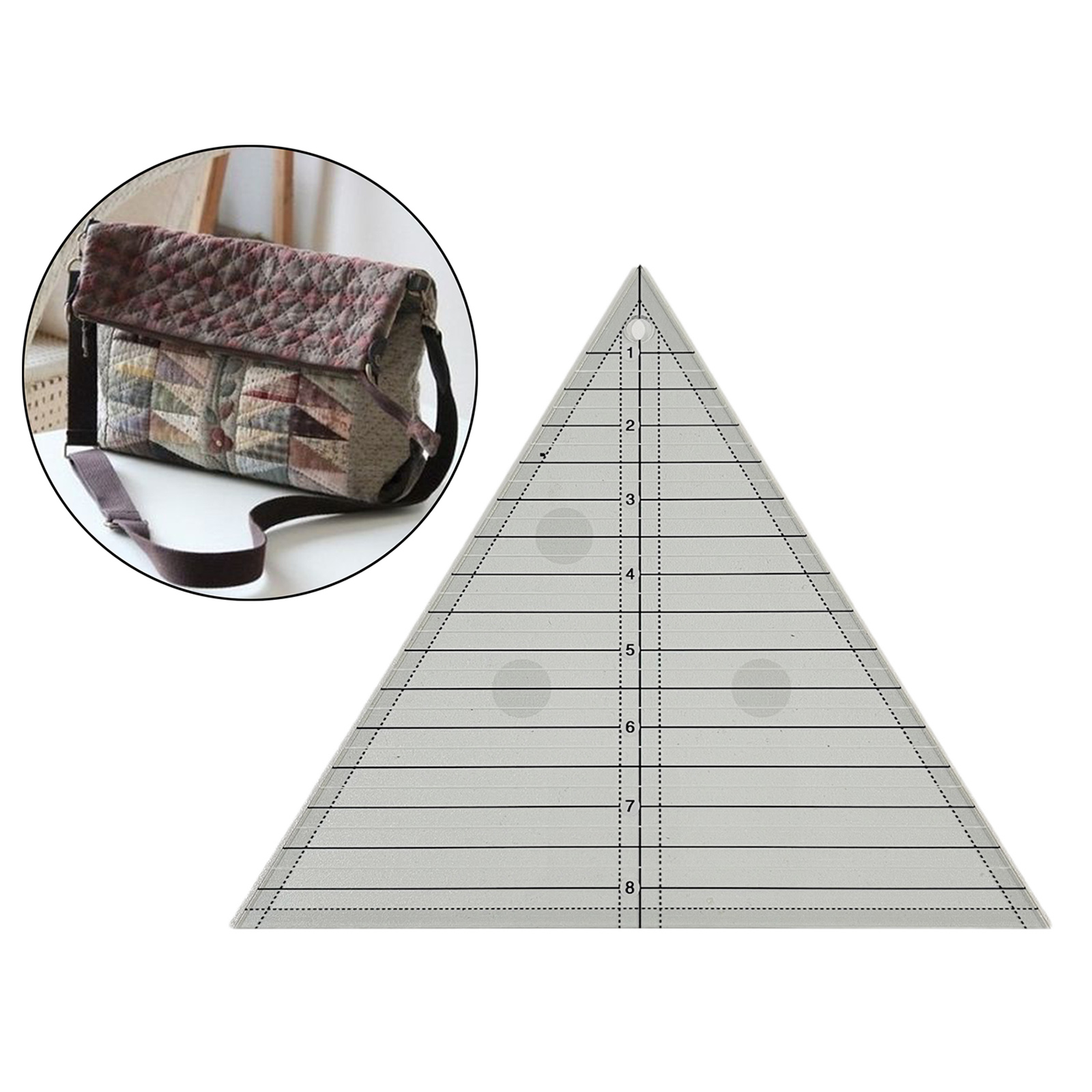 TrianglePatchwork Ruler Sewing Ruler Cutting Rule Quilting Tool Sewing Machine Household 60 Degree Triangle Quilting Accessories