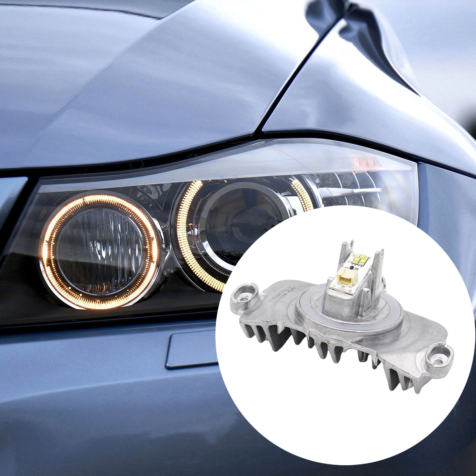 Angel Eye LED Diode Xenon Headlight Driver Control Module Unit Fits for BMW F30 F34 F35 63117398766 Car Vehicle Replacement