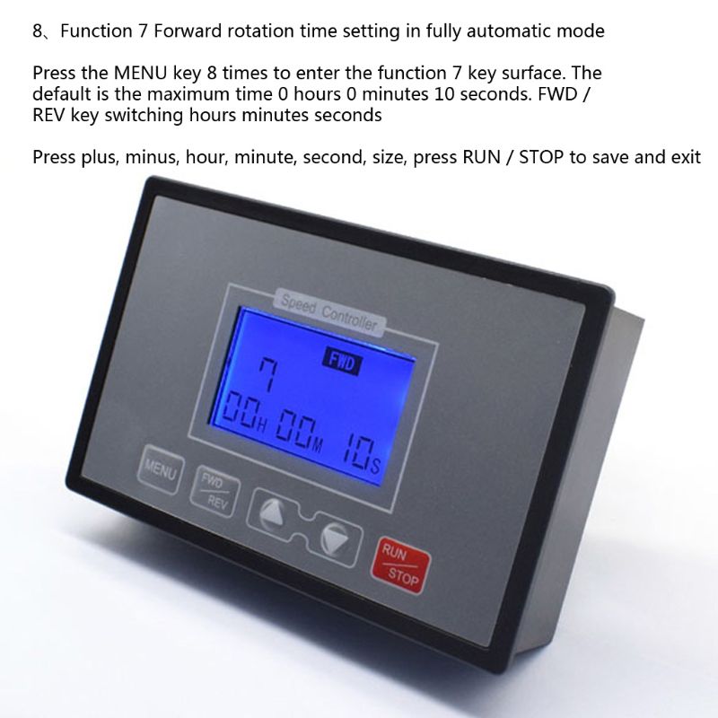 Controlador de Velocidade do Motor Inteligente Display Digital Adjustable 100% Ajustável 60a Pwm dc T3ea Lcd 0 18 Controlador do motor