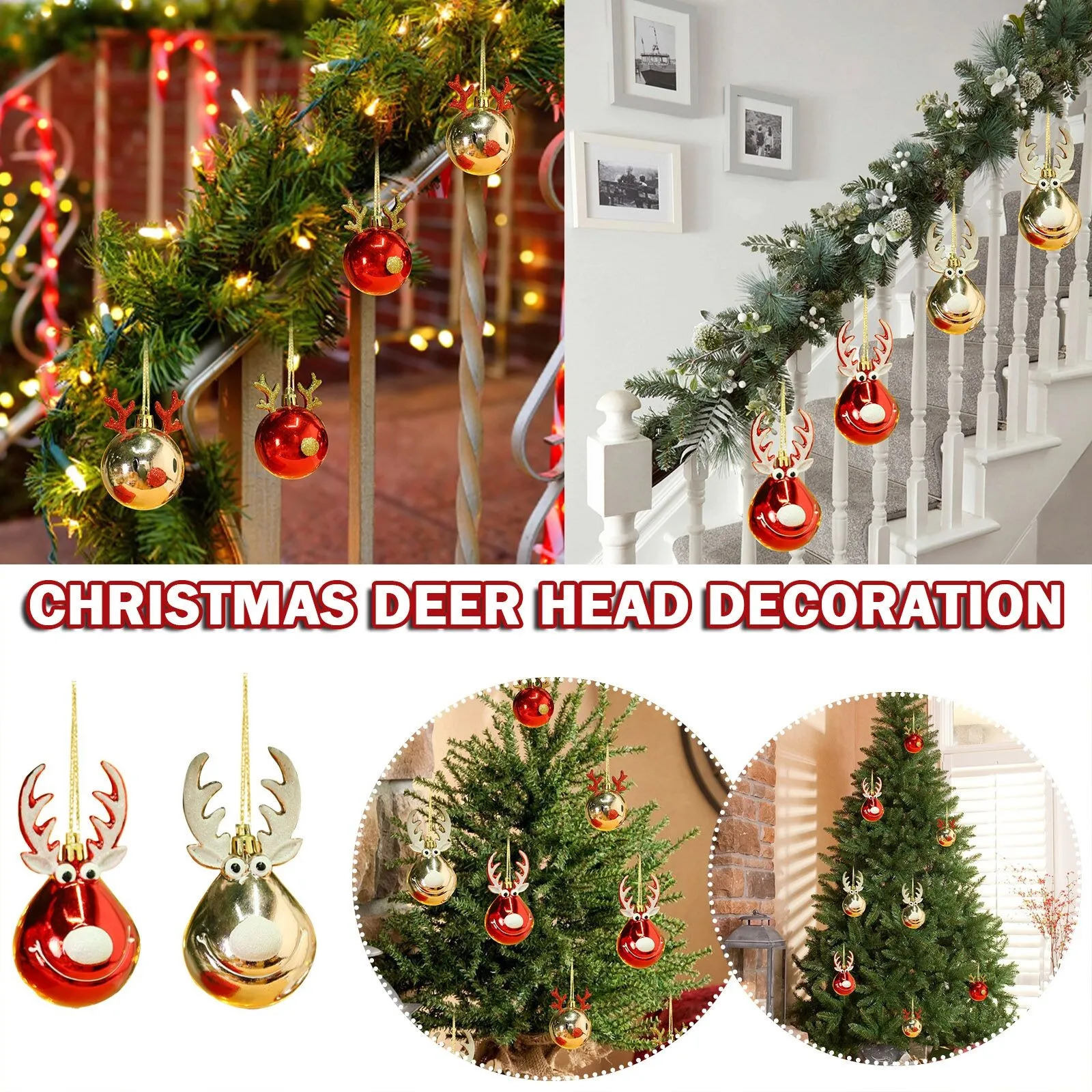 1pc Christmas Wood Pendant Christmas Tree Decorations Xmas Hanging Orname ftT UN 