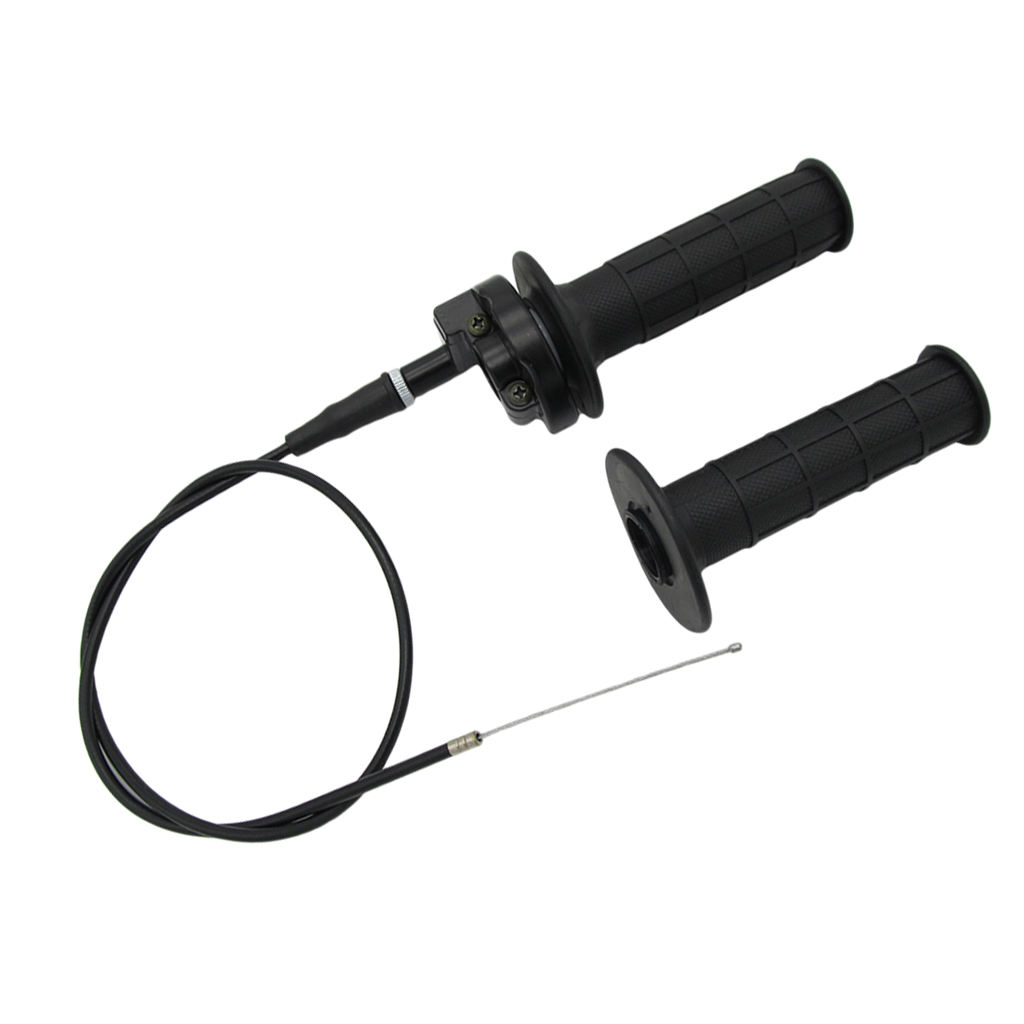 1 Pcs 7/8 Inch Twist Handle Throttle Grip Tube & Cable For 110-250cc Mini Dirt Bike Quad ATV Etc