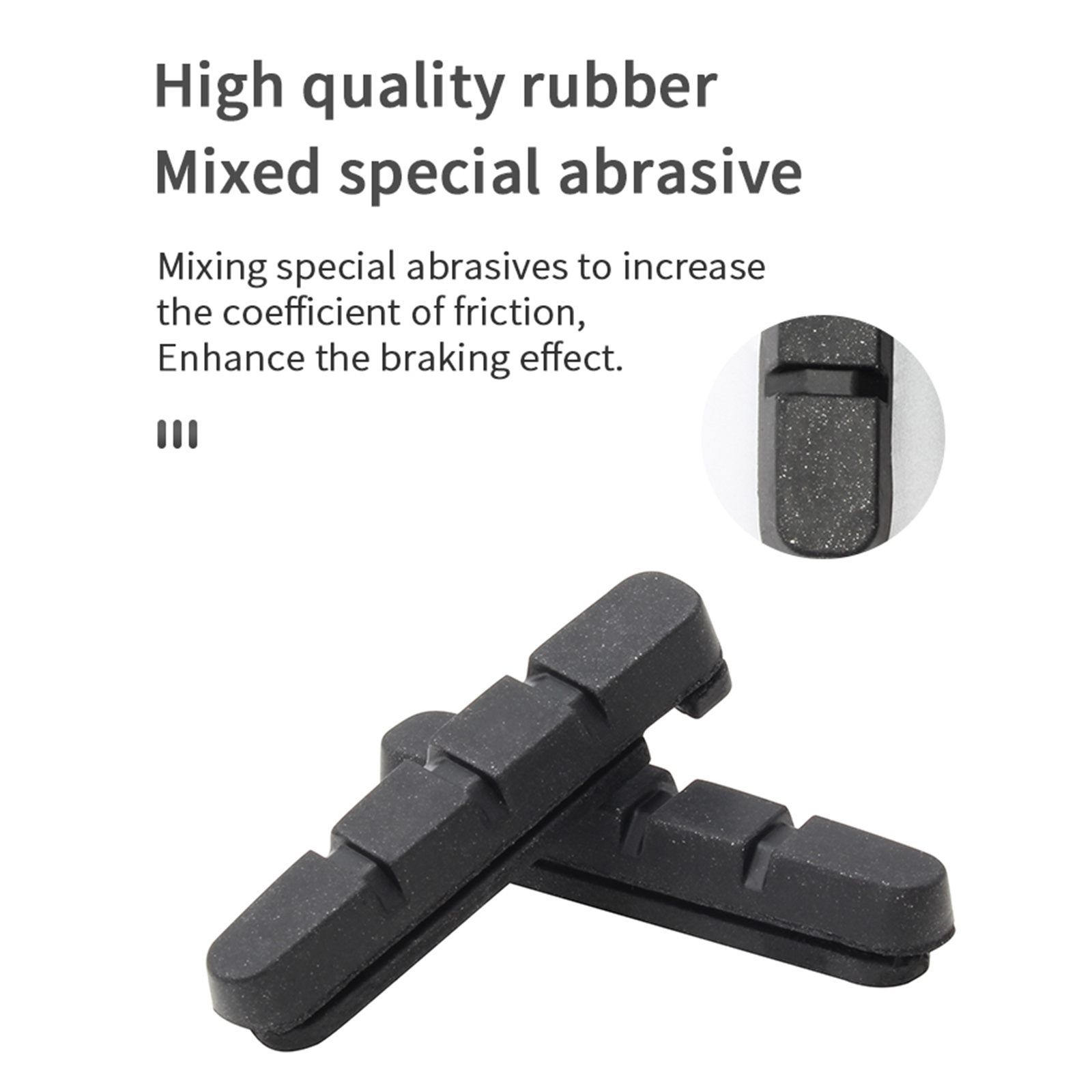 2 Pcs MTB Replaceable V Brake Shoes Blocks Drawer Structure Pads High Quality Bike Bicycle Light-Weight V-brake Pads