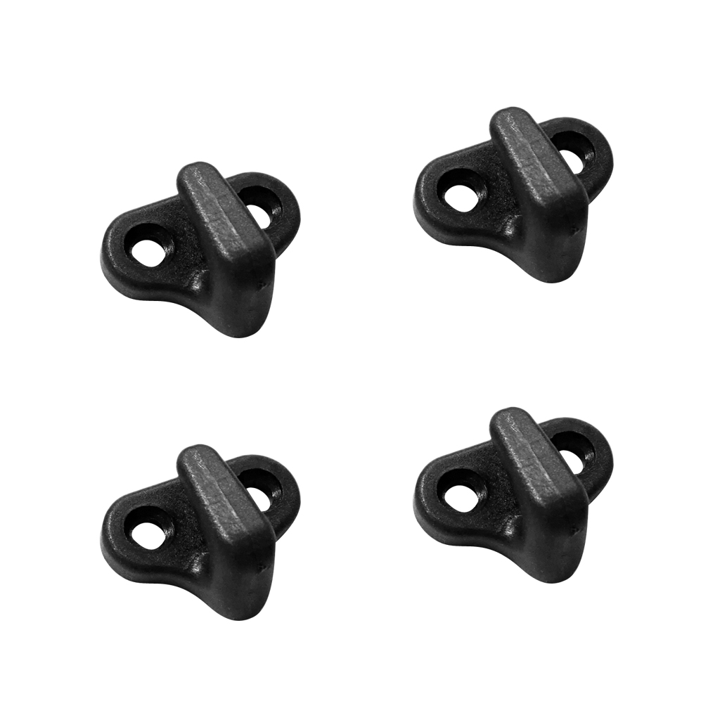 4x Durable Nylon Replacement Kayak Canoe Lashing Hooks /  Kit & Screws