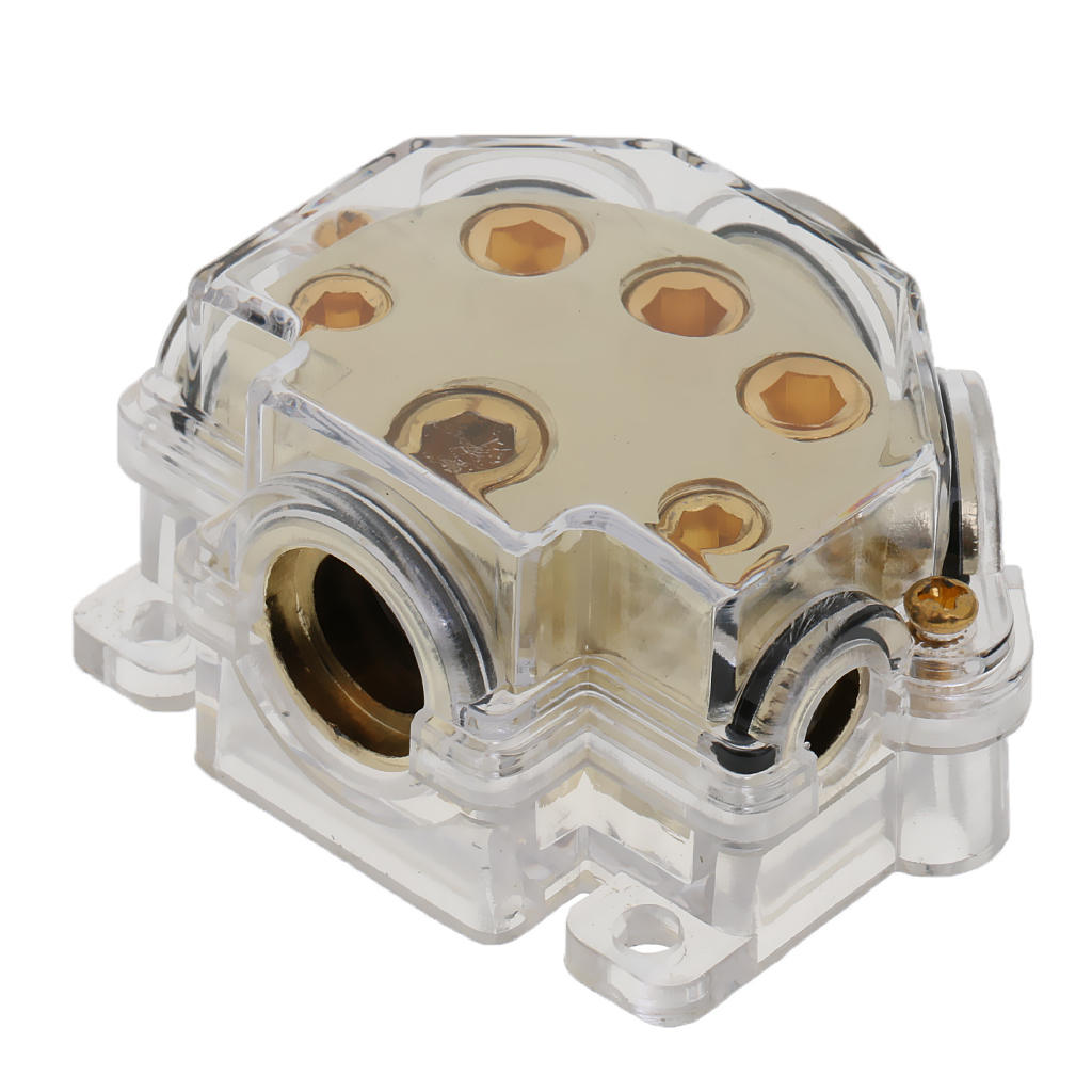 Distribution Block Power Ground In/Out 0 2/4/8 Gauge Car Amp Installation