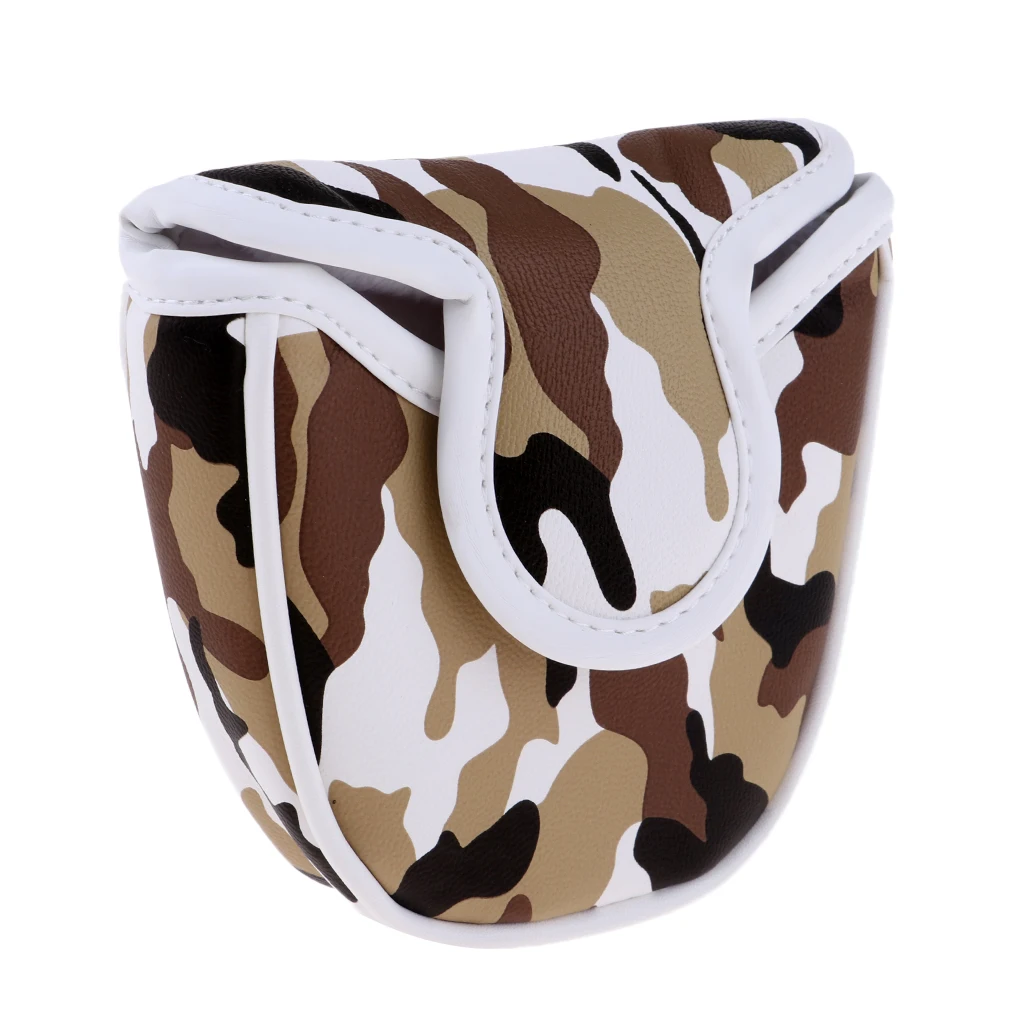 Golf Mallet Putter Cover Headcover Club Protector Camouflage Pouch Bag
