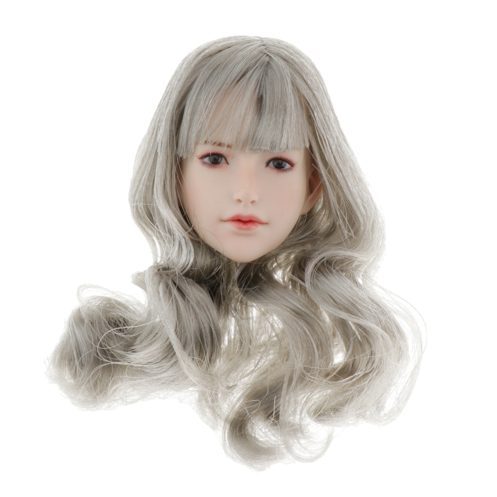 1/6 Female Head Sculpture with Make-up for Custom Dolls Production