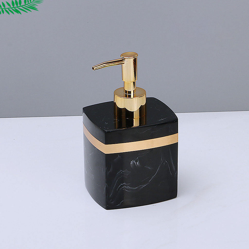Empty Liquid Resin Soap Dispenser Reusable Manual Lotion Pump Bottle for Tabletop Wash Room Bathroom Shampoo Lotion Hand Soap