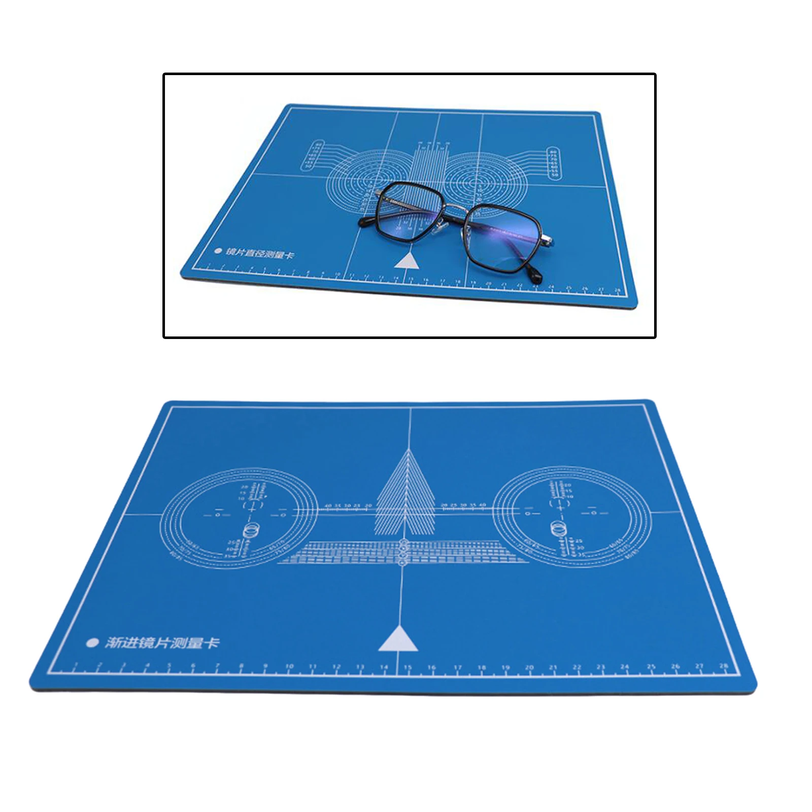Double-sided Glasses Frame Adjustment Progressive Test Card External Opening Angle Measurement Repair for Optical Shop