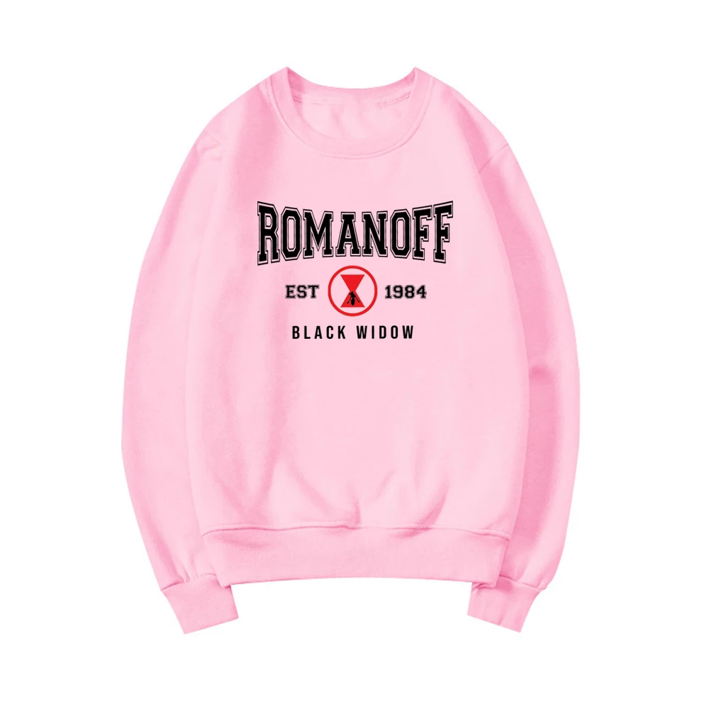 custom hoodies Romanoff 1984 Sweatshirt Black Widow 2021 Sweatshirt Natasha Romanoff Superhero Shirt Women Sweatshirts Fashion Pullovers Hoodie cute sweatshirts