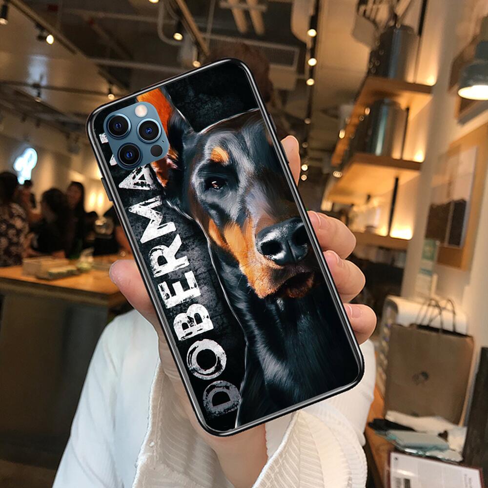 Роскошные чехлы для телефонов Doberman в стиле аниме для iphone 11 Pro Max,  чехол для 12 8 7 6 S XR PLUS X XS SE 2020 mini, чехол для мобильного  телефона f | AliExpress