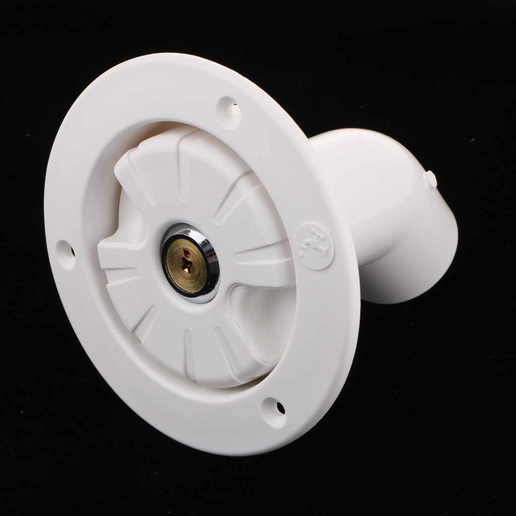 Universal Water Tank Filler Plate & Twist  with Keys 38mm for RV Trailer