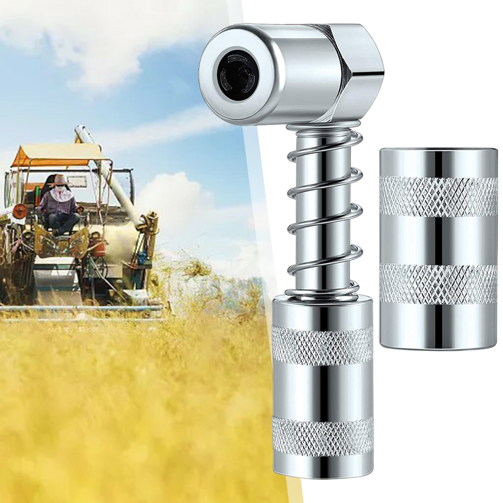Digger 90 Degree Grease Coupler Grease Fitting Tool Durable and Sturdy, Suitable for Auto, Farm, Truck or Industrial Use